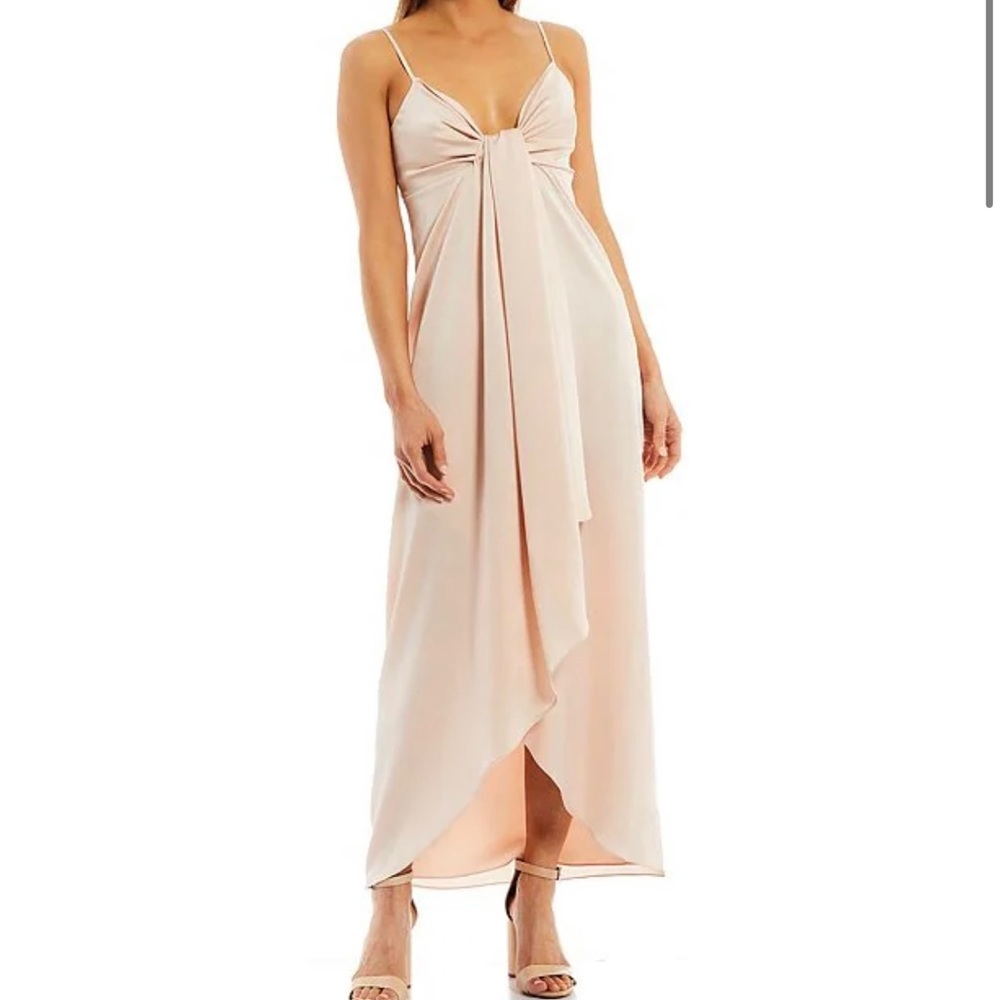 Gianni Bini Emilia V-Neck Sleeveless Drape Front Tulip dress size:8